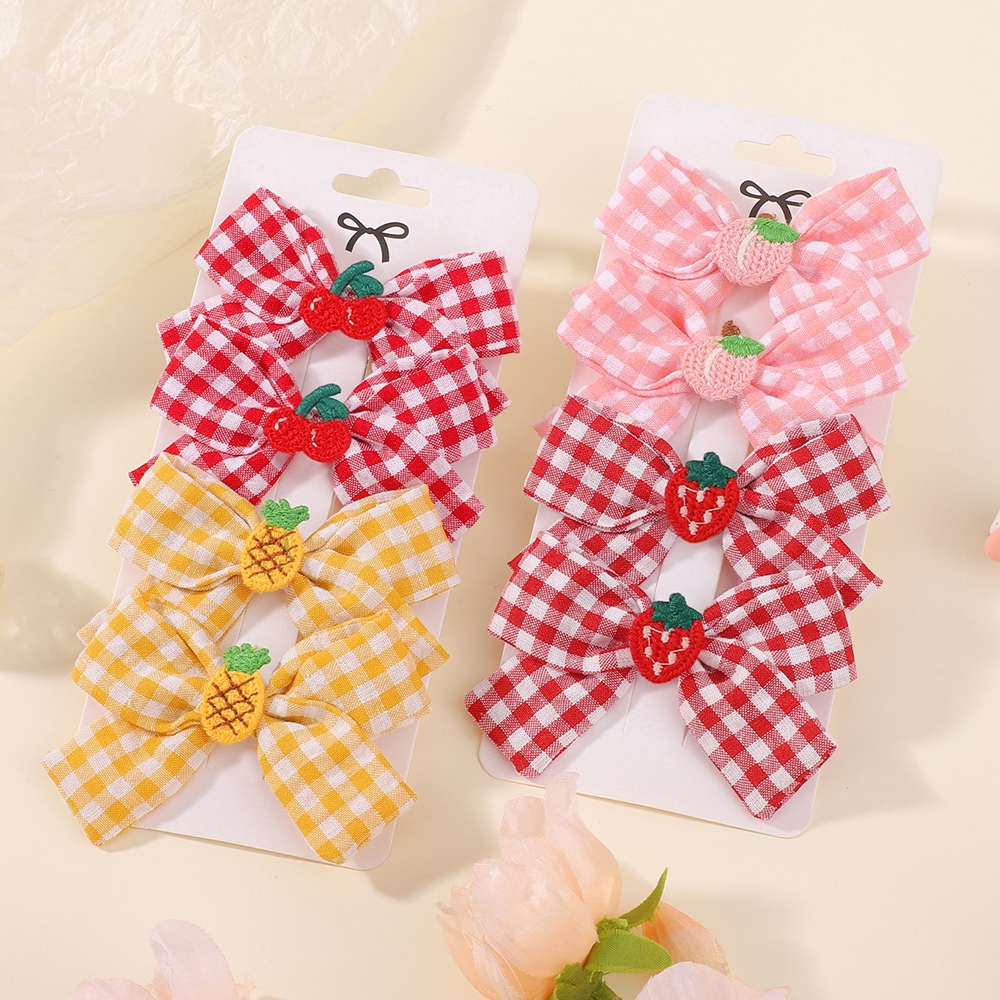 4 ชิ้นการพิมพ์ลูกไม้ Bows กิ๊บติดผมสําหรับเด็กทารกน่ารัก Ins ลายสก๊อตดอกไม้ Hairpin Barrette Headwear อินเทรนด์อุปกรณ์เสริมผมของขวัญ