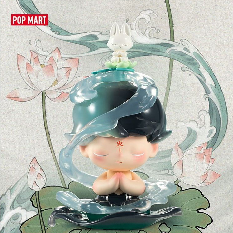 POPMART Warriors Town POPMART 14th Anniversary Series Figure-Made Mystery Box 14th ศิลปะการต่อสู้พิธ