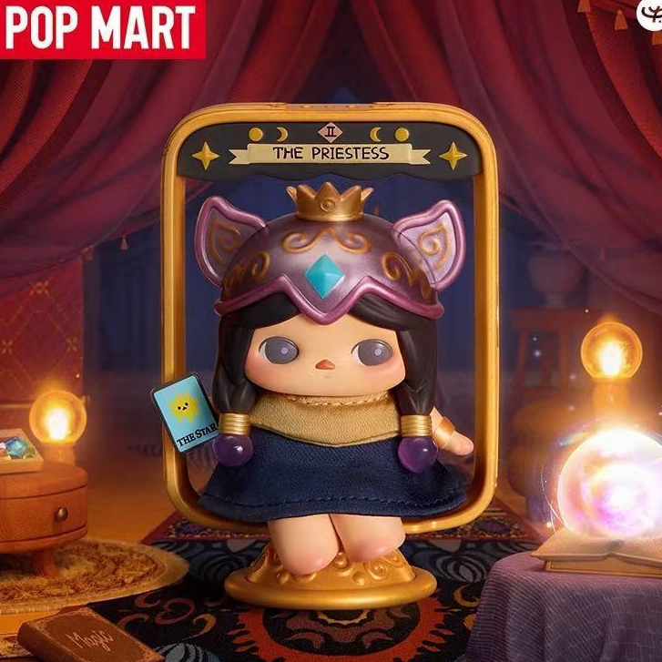 P POPMART PUCKY PUCKY Elf Market Series Figure-Made Mystery Box ของเล่นตกแต่งของขวัญ