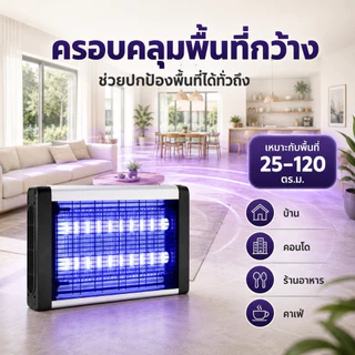 GREENIKA เครื่องดักยุงไฟฟ้า ไฟช็อตยุง โคมไฟล่อยุง กำจัด แมลง ใช้ได้ทั้งในบ้านและนอกบ้าน