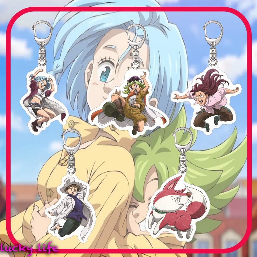 พวงกุญแจอนิเมะ Four Knights of the Seven Deadly Sins Tristan Lancelot จี้อะคริลิค