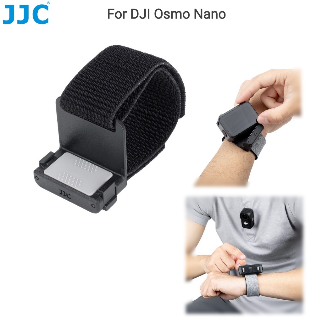 JJC Hand Wrist Strap Mount สำหรับ DJI Osmo Nano Multifunctional Vision Dock ขาตั้งกล้องสายรัดข้อมือแบบมีแม่เหล็ก