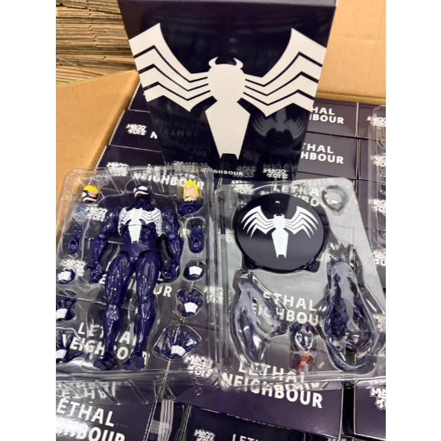 MESS TOYS Venom Deadly Neighbor Venom ชุดข้อต่อที่สามารถเคลื่อนย้ายได้
