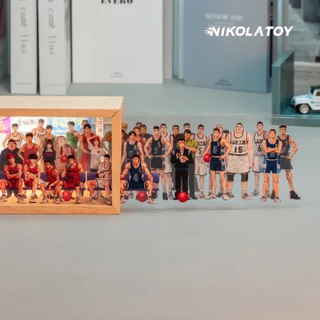 NIKOLATOY ฟิกเกอร์อนิเมะทั้งซีรีส์ | ภาพสามมิติครอบครัว | กรอบไม้แท้เครื่องตกแต่ง摆饰