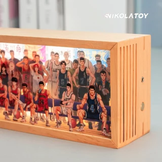NIKOLATOY ฟิกเกอร์อนิเมะทั้งซีรีส์ | ภาพสามมิติครอบครัว | กรอบไม้แท้เครื่องตกแต่ง摆饰