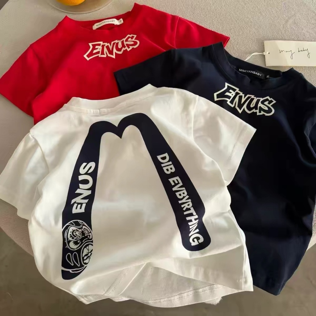【จัดส่งภายใน 24 ชม】เสื้อยืดเด็ก NASA ลายพิมพ์แฟชั่น สไตล์เกาหลี เนื้อผ้านุ่ม สวมใส่สบาย สำหรับอายุ 1-12 ปี
