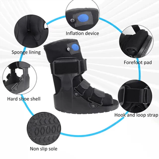 【Local Warehouse+COD】Adjustable Air Walking Fracture Boot – Inflatable Orthopedic Walker for Ankle Sprain Achilles Rupture Stable Fractures Post-Op Support (Left/Right Fit)