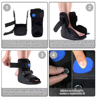 【Local Warehouse+COD】Adjustable Air Walking Fracture Boot – Inflatable Orthopedic Walker for Ankle Sprain Achilles Rupture Stable Fractures Post-Op Support (Left/Right Fit)
