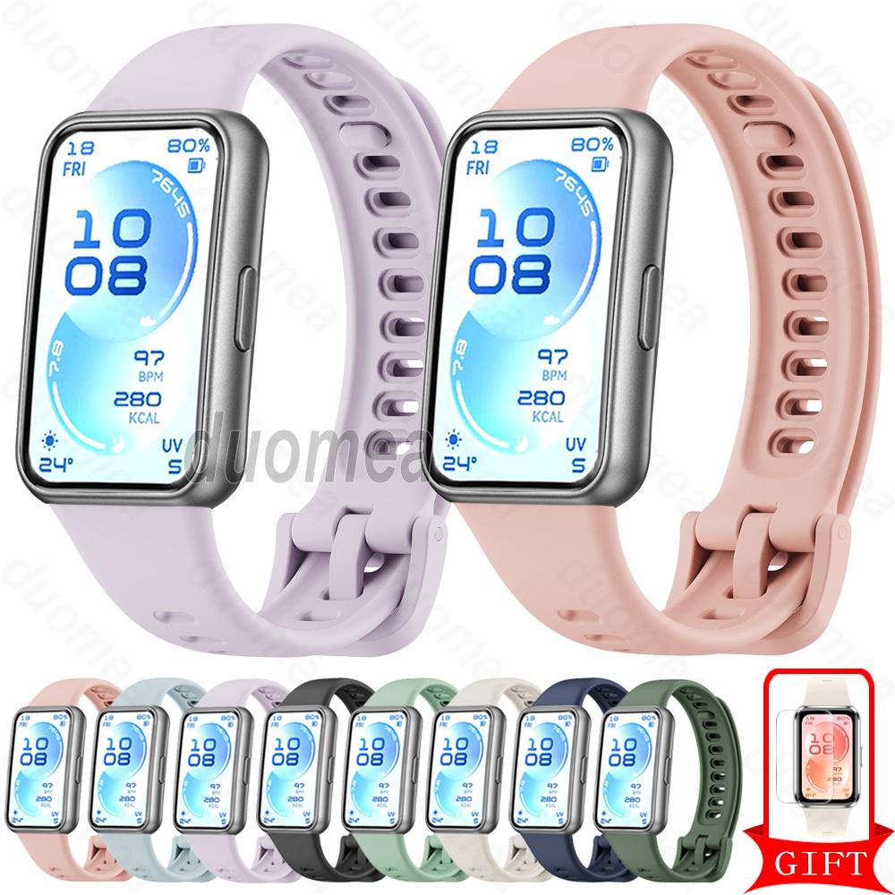 สร้อยข้อมือซิลิโคนสายรัดข้อมือห่วงอุปกรณ์เสริมสําหรับ Huawei Band 11 10 9 8 / Huawei Band 11 Pro