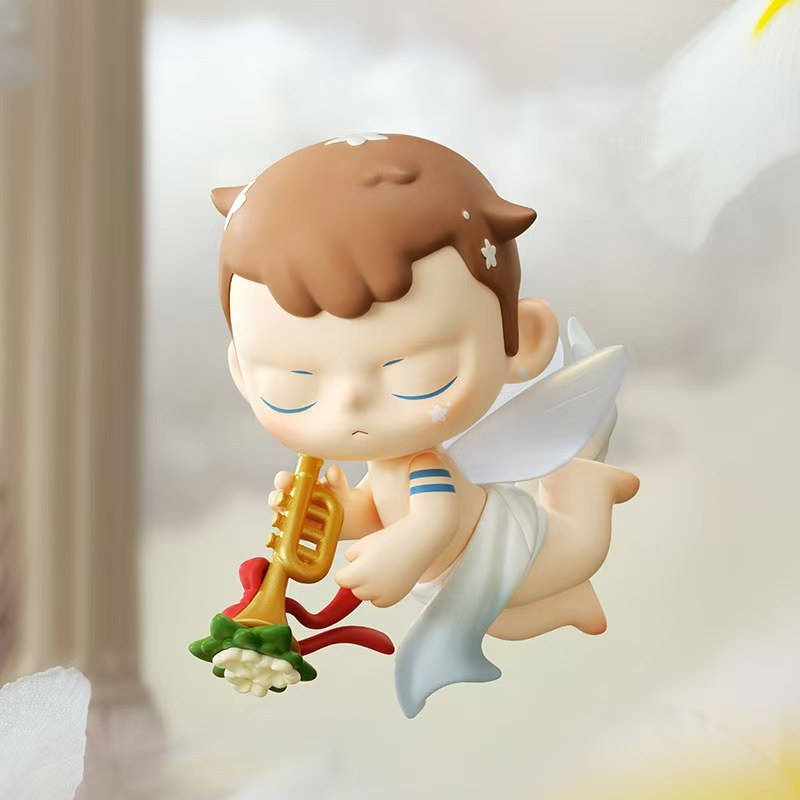 P POPMART KUBO KUBO Angel Poem Series รูปของเล่นเครื่องประดับของขวัญ