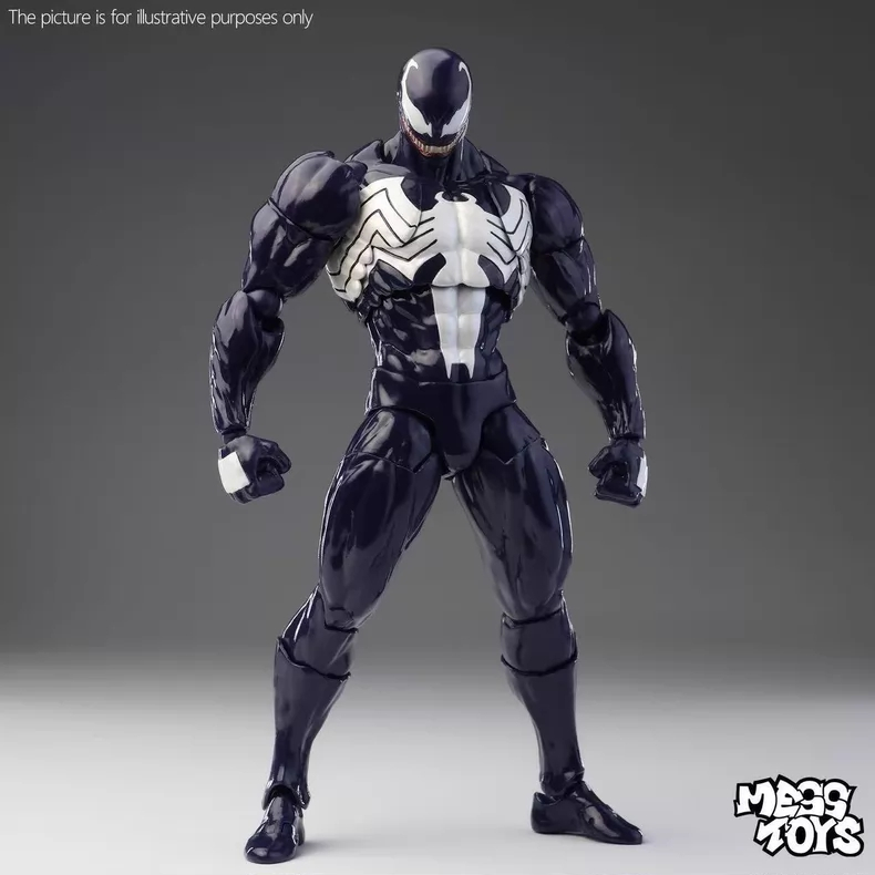 MESS TOYS Venom Deadly Neighbor Venom ชุดข้อต่อที่สามารถเคลื่อนย้ายได้