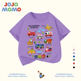 【ส่งในวันเดียวกัน】เสื้อยืดเด็ก ลายรถกู้ภัย-รถสิบล้อน่ารัก ผ้านุ่ม ระบายอากาศดี ใส่สบาย สำหรับเด็ก 1-10 ปี แบบ Unisex