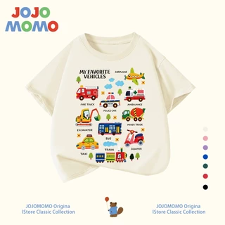 【ส่งในวันเดียวกัน】เสื้อยืดเด็ก ลายรถกู้ภัย-รถสิบล้อน่ารัก ผ้านุ่ม ระบายอากาศดี ใส่สบาย สำหรับเด็ก 1-10 ปี แบบ Unisex
