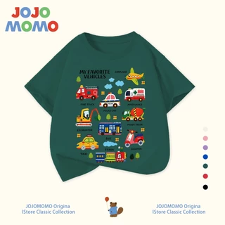 【ส่งในวันเดียวกัน】เสื้อยืดเด็ก ลายรถกู้ภัย-รถสิบล้อน่ารัก ผ้านุ่ม ระบายอากาศดี ใส่สบาย สำหรับเด็ก 1-10 ปี แบบ Unisex