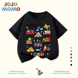 【ส่งในวันเดียวกัน】เสื้อยืดเด็ก ลายรถกู้ภัย-รถสิบล้อน่ารัก ผ้านุ่ม ระบายอากาศดี ใส่สบาย สำหรับเด็ก 1-10 ปี แบบ Unisex