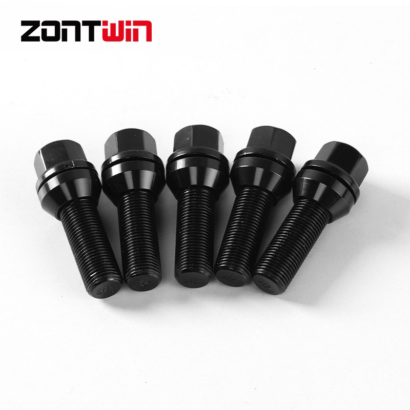 สกรูน็อตล้อ เกรด B12.9 28 32 35 40 45 50 55 60 65 มม. สําหรับ Benz Audi Porsche VW Golf 5 6 7 CC A4 