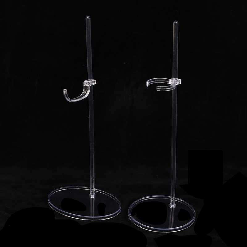 Wbth อะคริลิคตุ๊กตาผู้ถือขาตั้งโปร่งใส 30 ซม.รูปเอว Foot Support Rack สําหรับ 1/6 ตุ๊กตาของเล่นแสดง Vary