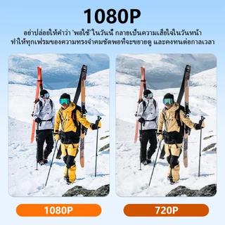 Acroder กล้องแอคชั่น WiFi มินิ DV 1080P รองรับการ์ดหน่วยความจำขนาด 128GB และสามารถควบคุมผ่านแอปพลิเคชันได้