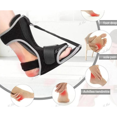 Plantar Fasciitis Night Splint, ปรับ Dorsal Foot Drop Brace สําหรับ Achilles Tendonitis บรรเทา, Heel Arch Support Boot พร้อมแผ่นโฟม, Unisex