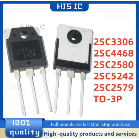 1-5PCS ใหม่คุณภาพ 2SC3306 C3306 2SC4468 C4468 2SC2580 C2580 2SC5242 C5242 2SC2579 C2579 TO-3P ทรานซิ