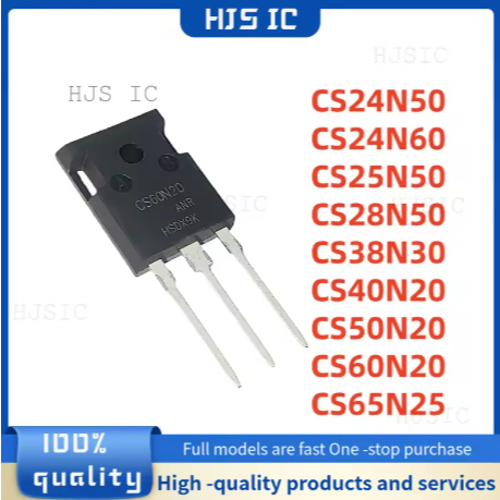 1-5PCS 100% ใหม่ CS24N50 CS24N60 CS25N50 CS28N50 CS38N30 CS40N20 CS50N20 CS60N20 CS65N25 TO-247 ในสต