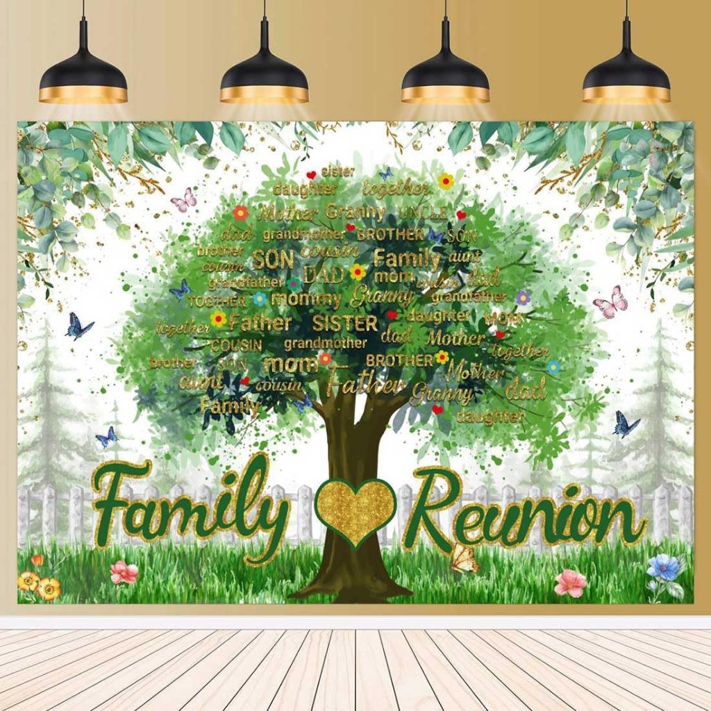 ครอบครัว Reunion Party แบนเนอร์ฉากหลังสําหรับครอบครัว Gathering Party ตกแต่งครอบครัว Reunion Party P