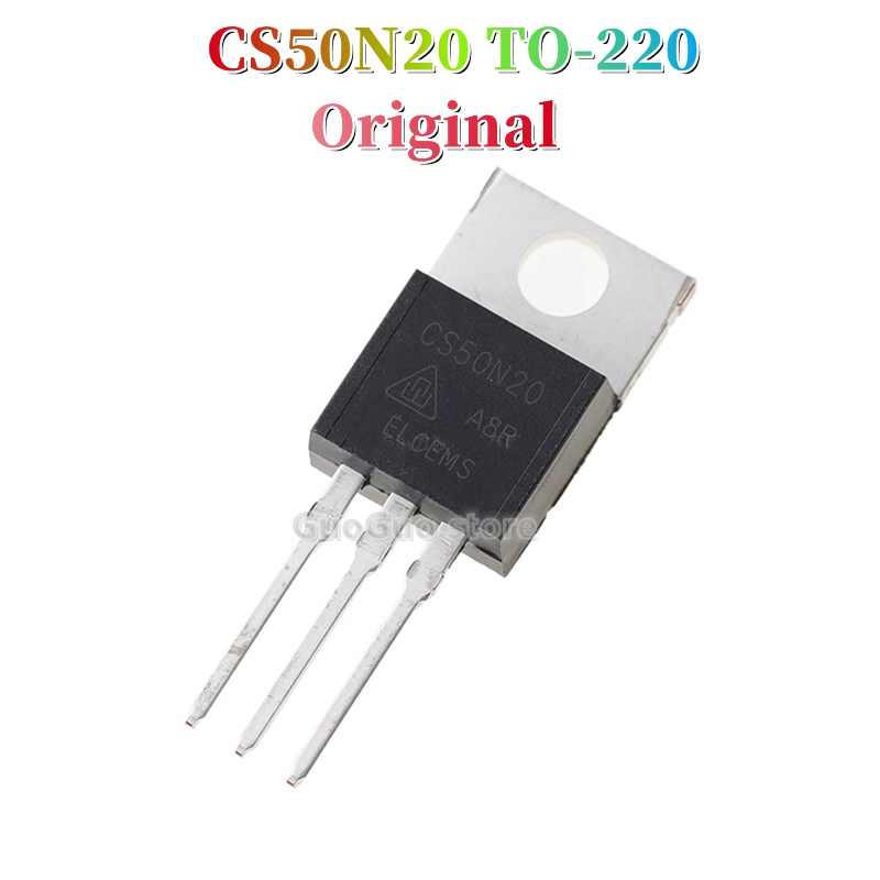 5pcs Original CS50N20 TO-220 CS50N20A8R TO220 50A/200V N-channel MOSFET ทรานซิสเตอร์ใหม่ของแท้