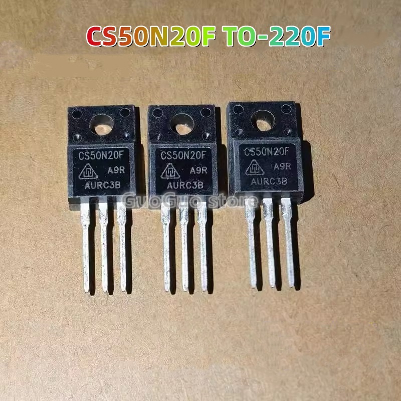 5pcs CS50N20F TO-220F CS50N20FA9R TO220F 50A/200V MOSFET ทรานซิสเตอร์ใหม่เดิม