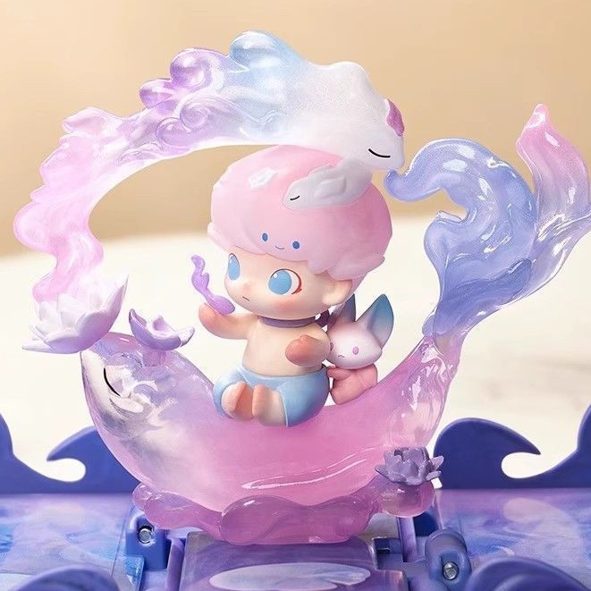 Dimoo ของขวัญสําหรับ You Stereoscopic Greeting Card Series ฉาก Secret Figure & Set 12 ออกแบบตุ๊กตาเค
