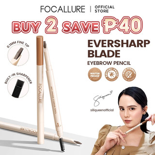 FOCALLURE EverSharp Blade Eyebrow Pencil Waterproof Smudge-proof High Pigmented Break-resistant Non-caking Smooth