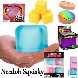 Swirl Nice Cube Gumdrop Fidget Toy with Super Solid Squishy Toy