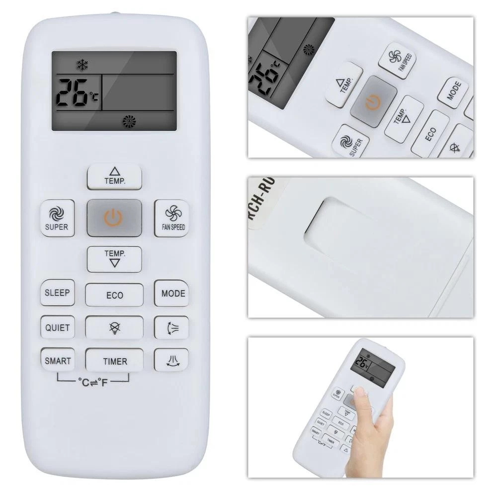 3C รีโมทคอนโทรลเปลี่ยนเครื่องปรับอากาศระยะไกลสําหรับ 370 RCH-RUY-0 เครื่องปรับอากาศ Home Supply hiss