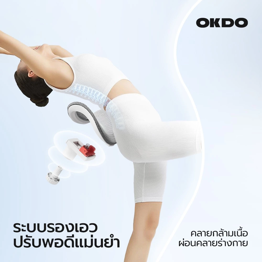 OKDO Balance Ⅱ เก้าอี้สุขภาพ ปรับเอนได้ 165° เก้าอี้เกมมิ่ง นั่งสบาย ตาข่ายระบายอากาศ ตาข่ายไฮเทค Ergonomic chair ปรับความสูงได้ 3 ปี thumbnail 9