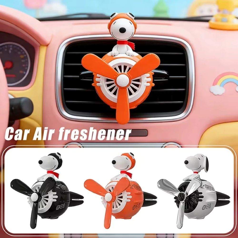 Snoopy Car Air Freshener การ์ตูนอะนิเมะตุ๊กตาน่ารัก Air Conditioner Outlet Aromatherapy รถกลิ่นหอมเครื่องประดับรถ Diffuser