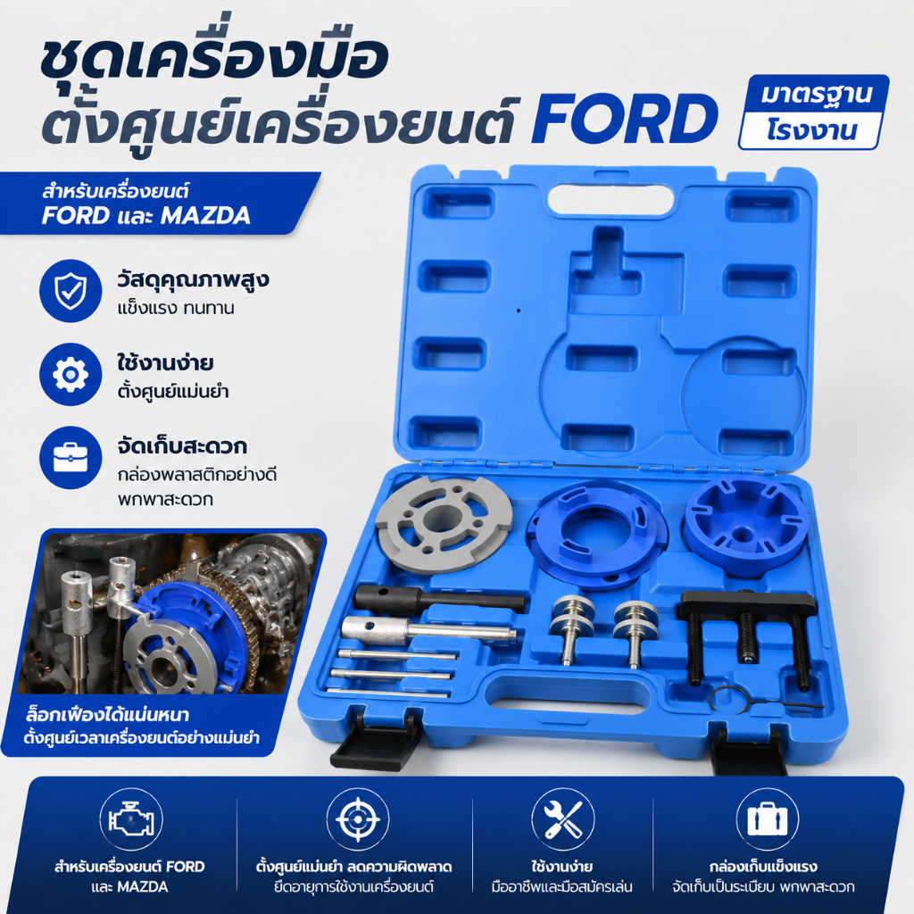 ✈จัดส่งในพื้นที่✈ชุดเครื่องมือเวลาเครื่องยนต์ฟอร์ดสําหรับติดตั้งและถอด