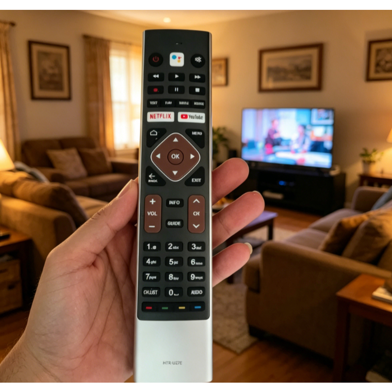 HTR-U27E Haier สมาร์ททีวีระยะไกล One-Click Netflix YouTube ปุ่ม Fit LE32K6600SG LE43K6600SG LE43K670