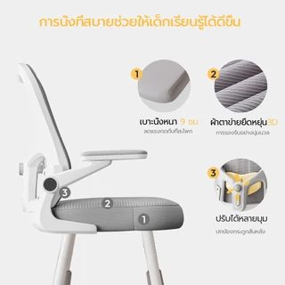 OKDO ALIGN เก้าอี้เรียนเด็ก ออร์โธปิดิกส์ ปรับระดับได้ แก้ท่านั่งผิด ป้องกันหลังคด โครงแข็งแรงไม่สั่น รับประกัน 3 ปี