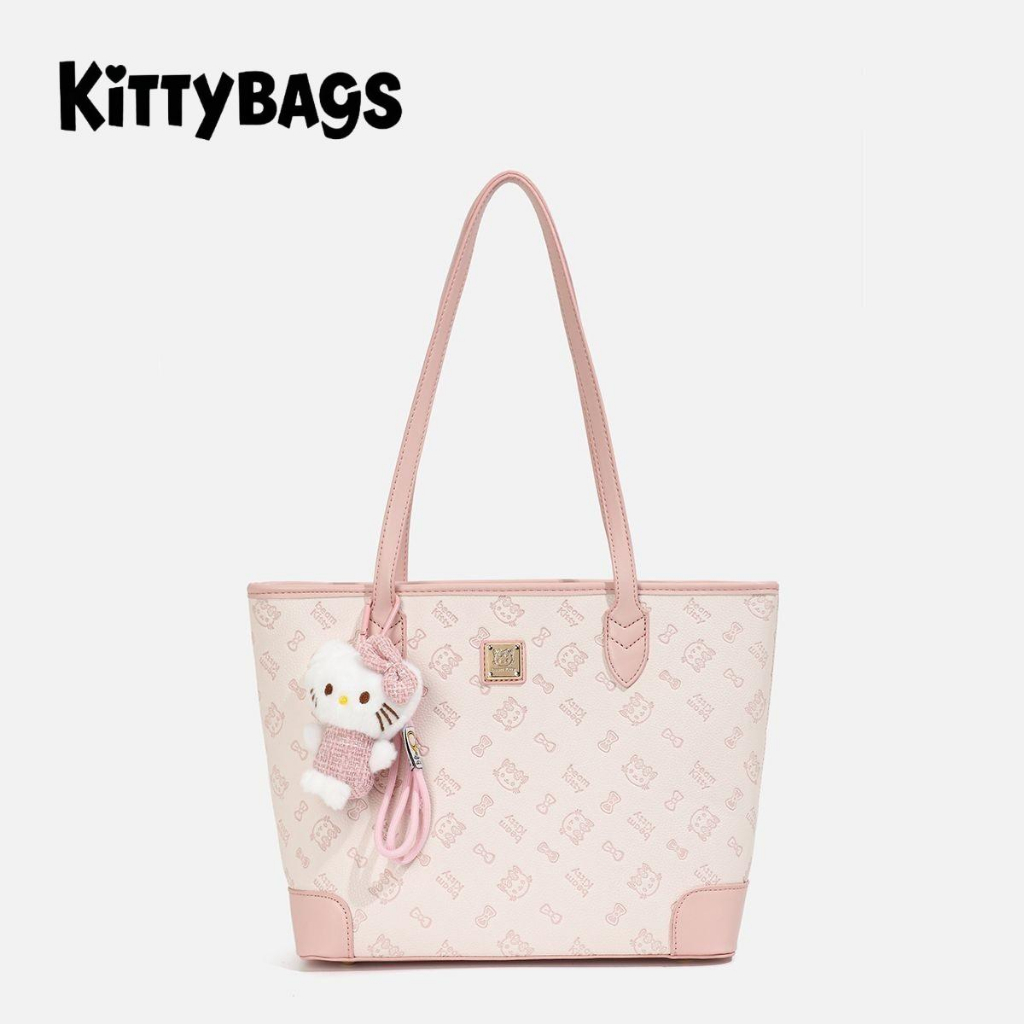 [ไทยในสต็อก] กระเป๋าโททมินิ Kittybags Pink Tote Bag Small Ladies Handbag Daily Casual Handbag