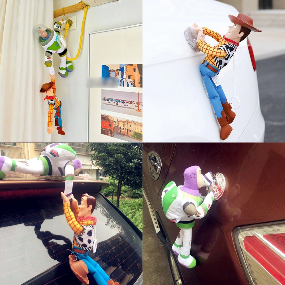 35 ซม.Toy Story Buzz Lightyear กู้ภัย Woody ระงับเครื่องประดับรถห้องนั่งเล่นตกแต่งแขวนของเล่นสําหรับตกแต่งห้อง Airborne ตกแต่งของขวัญ