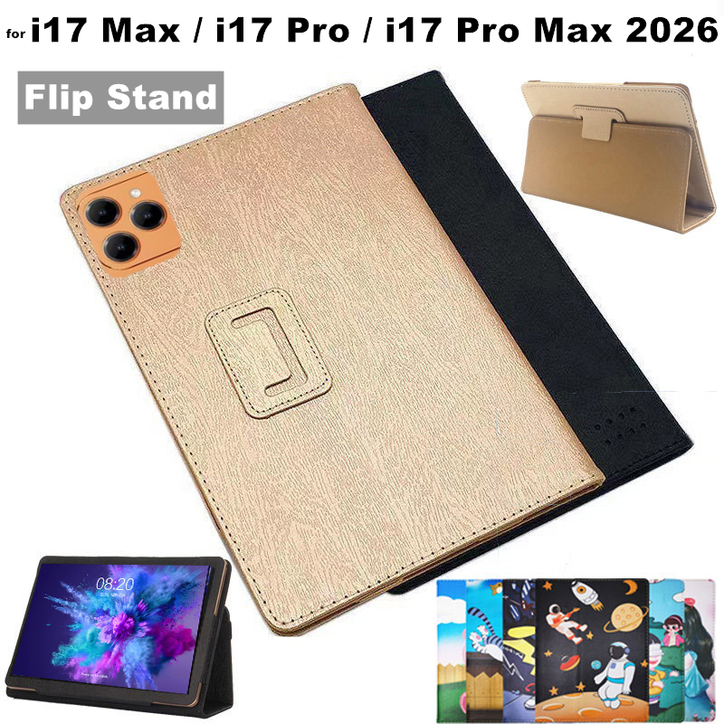 สําหรับแท็บเล็ตใหม่ i17 Max / i17 Pro / i17 Pro Max 2026 10.1 10.5 11 นิ้วซองหนังแบบพลิกได้พร้อม Sta