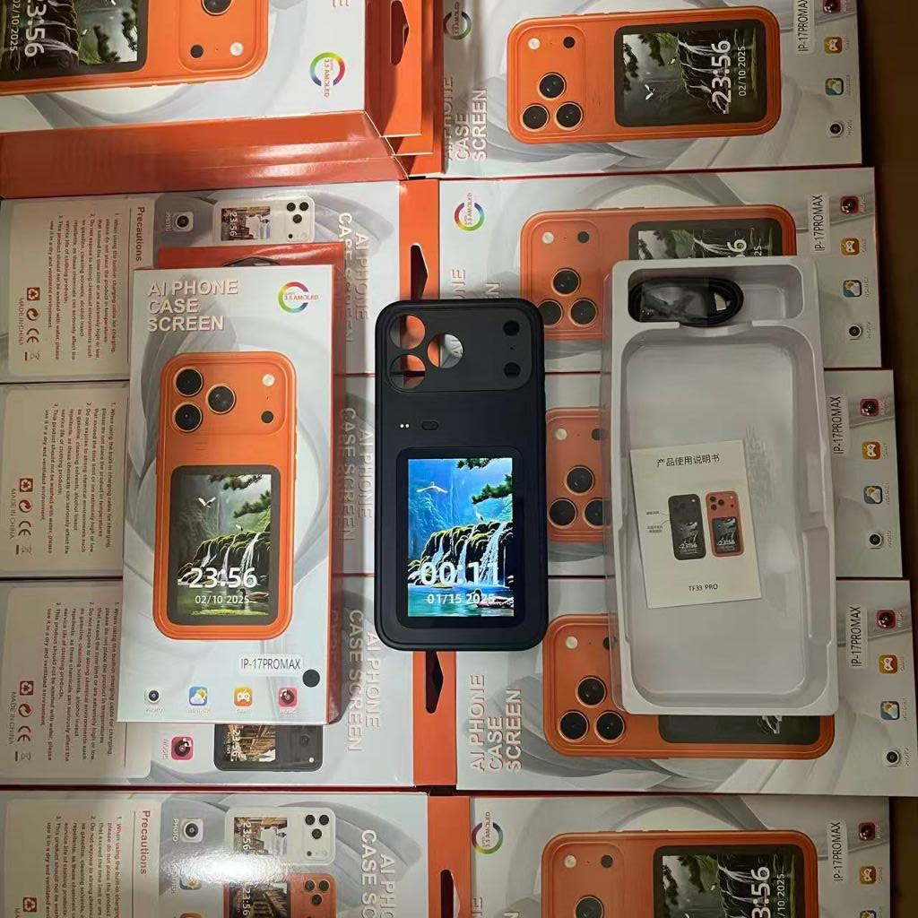 เคสโทรศัพท์ AI NFC อัจฉริยะสุดหรู เหมาะสําหรับ iPhone 17/16/15/14/13 Pro Max พร้อมจอแสดงผลหน้าจอสี พร้อมตัวป้องกันหน้าจอ