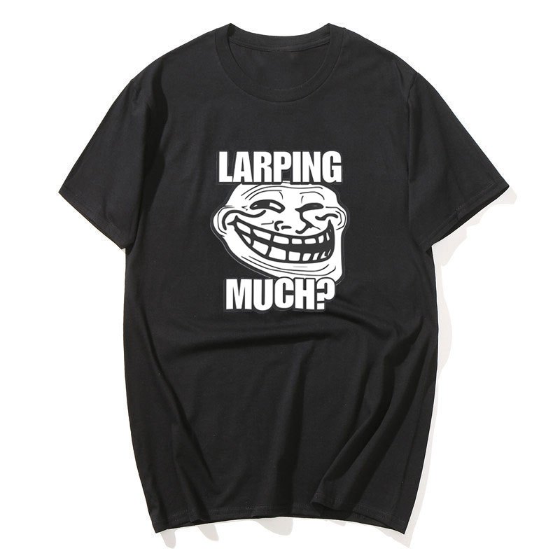 ลาดมาก?Brainrot Meme ตลก Trollface กราฟิกเสื้อยืดผู้ชายผู้หญิงอารมณ์ขันคลาสสิก T เสื้อขนาดใหญ่สบายๆผ้าฝ้ายเสื้อยืด
