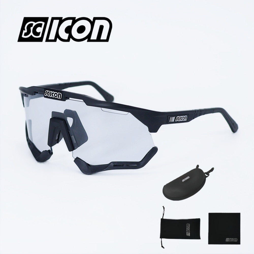 SCICON AEROSHADE XL แว่นตากันแดดพลาриเซด สำหรับกีฬากลางแจ้ง ทั้งวิ่งและปีนเขา กันลม UV400 ป้องกันแสงสะท้อน