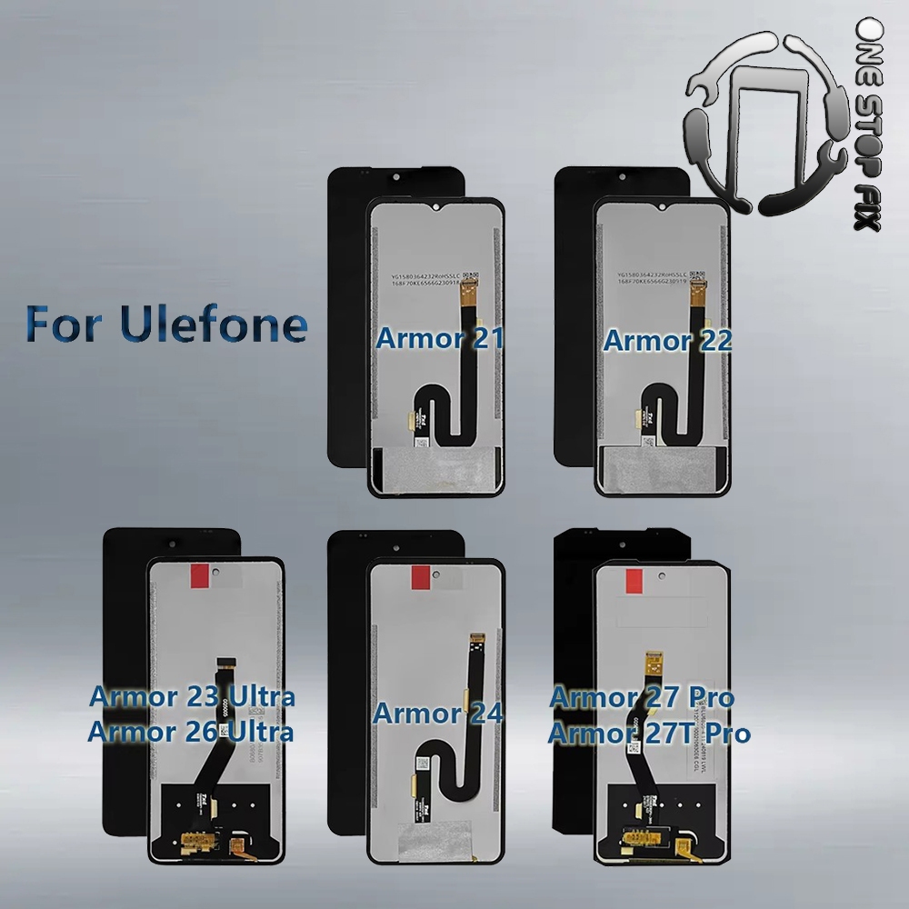 สําหรับ UleFone Armor21/22 Armor23/26 Ultra / Armor24 / Armor 27Pro/ 27T Armor 30 Pro LCD Digitizer