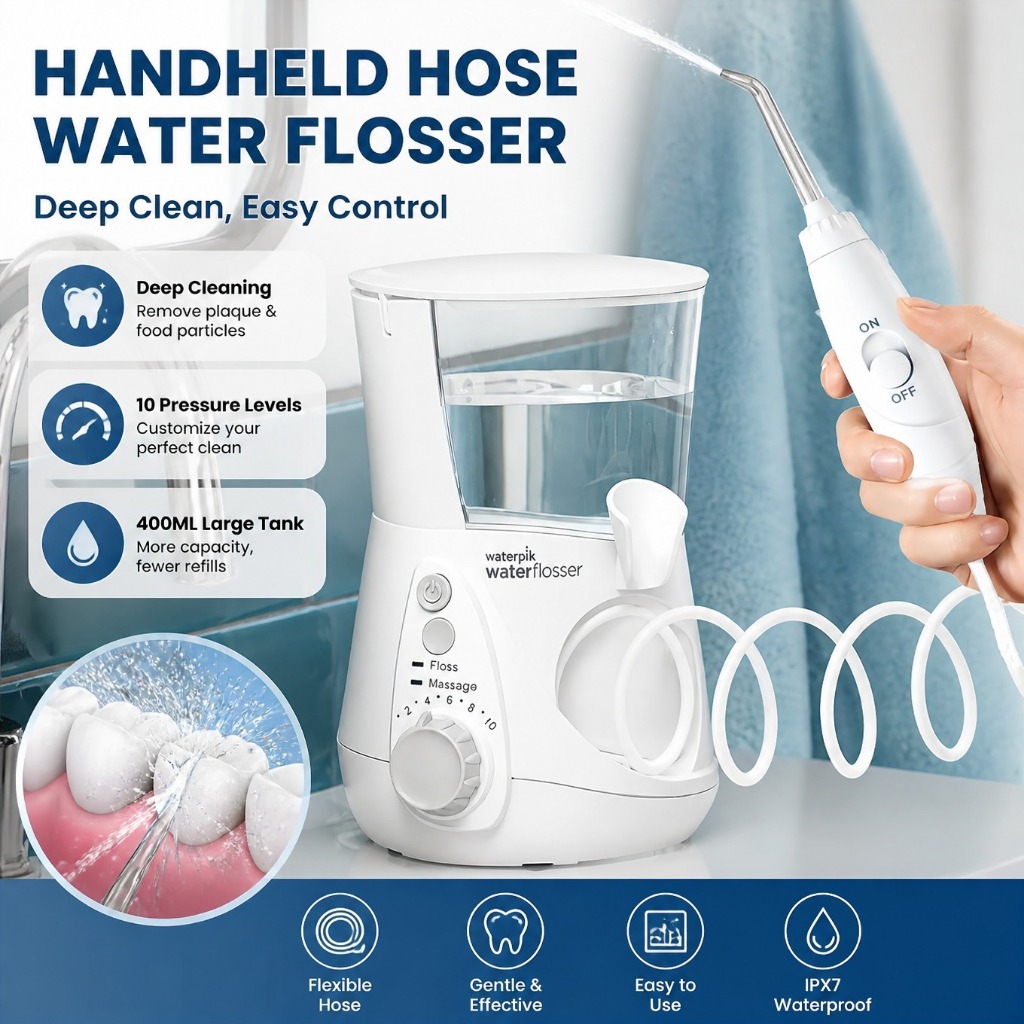 เปลี่ยนท่อใช้งานร่วมกับ Waterpik Water Flosser WP-450EC WP-660 WP-662 GS9-12 GT1-11 Oral Irrigator ท