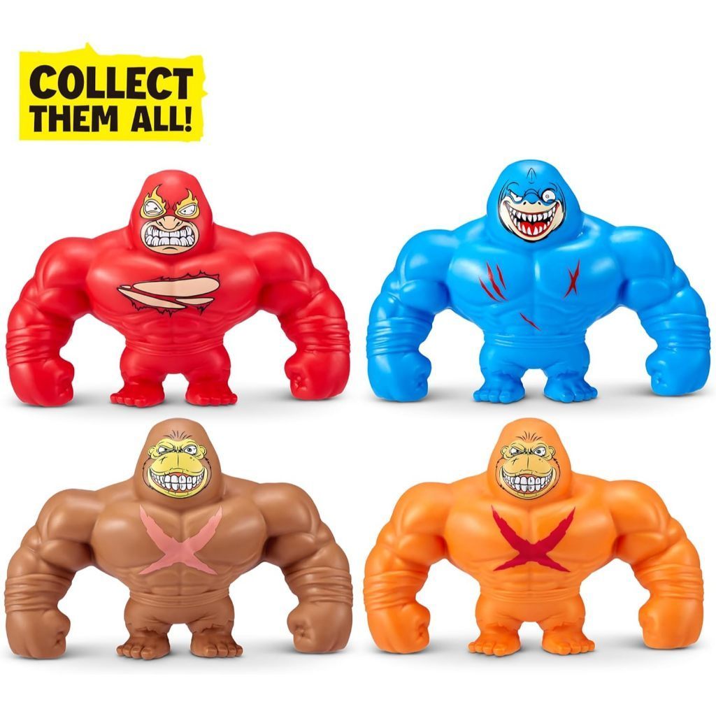 Smashers SLAM Heroes by ZURU, Boy Shark Elastic Toy, Elastic Toy, Stretchable 4 Times Size, Soft Fil