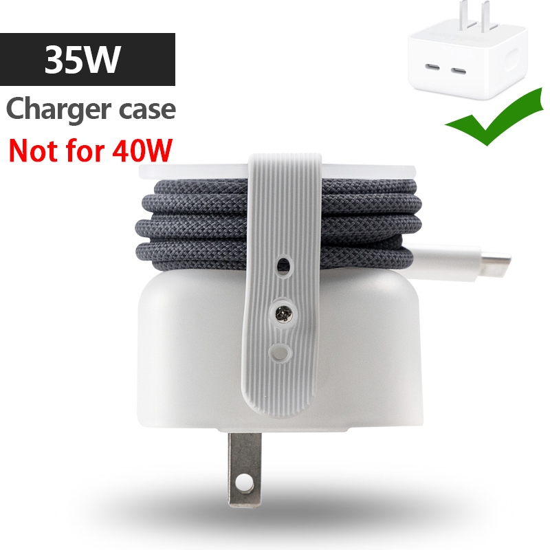 Multi-function TPU Clear 35W Charger Case Cover 30w/60w/96w/85w protector สําหรับ Apple Macbook Air 