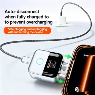 Type-C 140W เชื่อมต่อทางกายภาพแบตเตอรี่ Guard Anti-Overcharge Protection สําหรับปลอดภัยข้ามคืนชาร์จสมาร์ทอัตโนมัติหยุดชาร์จ