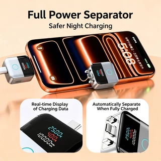 Type-C 140W เชื่อมต่อทางกายภาพแบตเตอรี่ Guard Anti-Overcharge Protection สําหรับปลอดภัยข้ามคืนชาร์จสมาร์ทอัตโนมัติหยุดชาร์จ