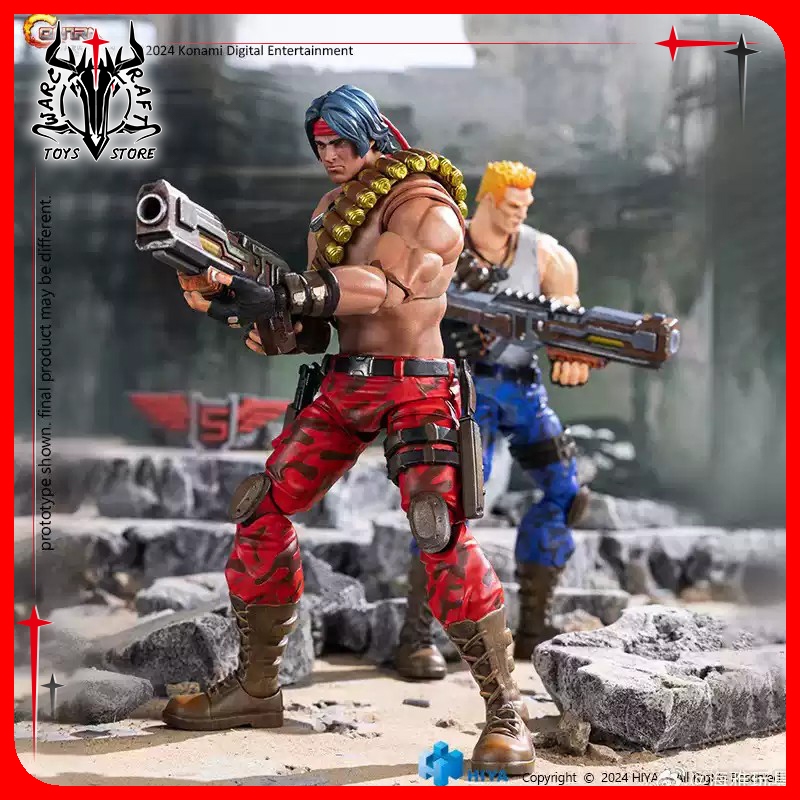 มีในสต็อกHIYA Contra Bill & Lance 1/18 Action Figure